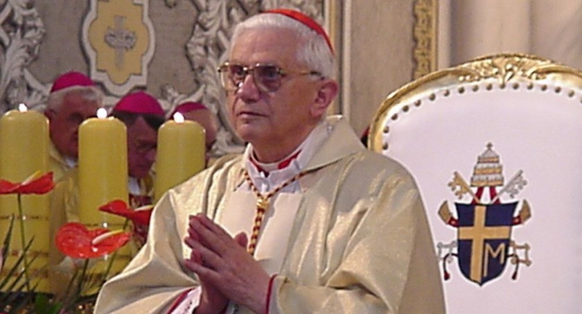 Zdjęcie: Kardynał Joseph Ratzinger w Radomiu, w 2002 r. Fot. Radio Plus Radom