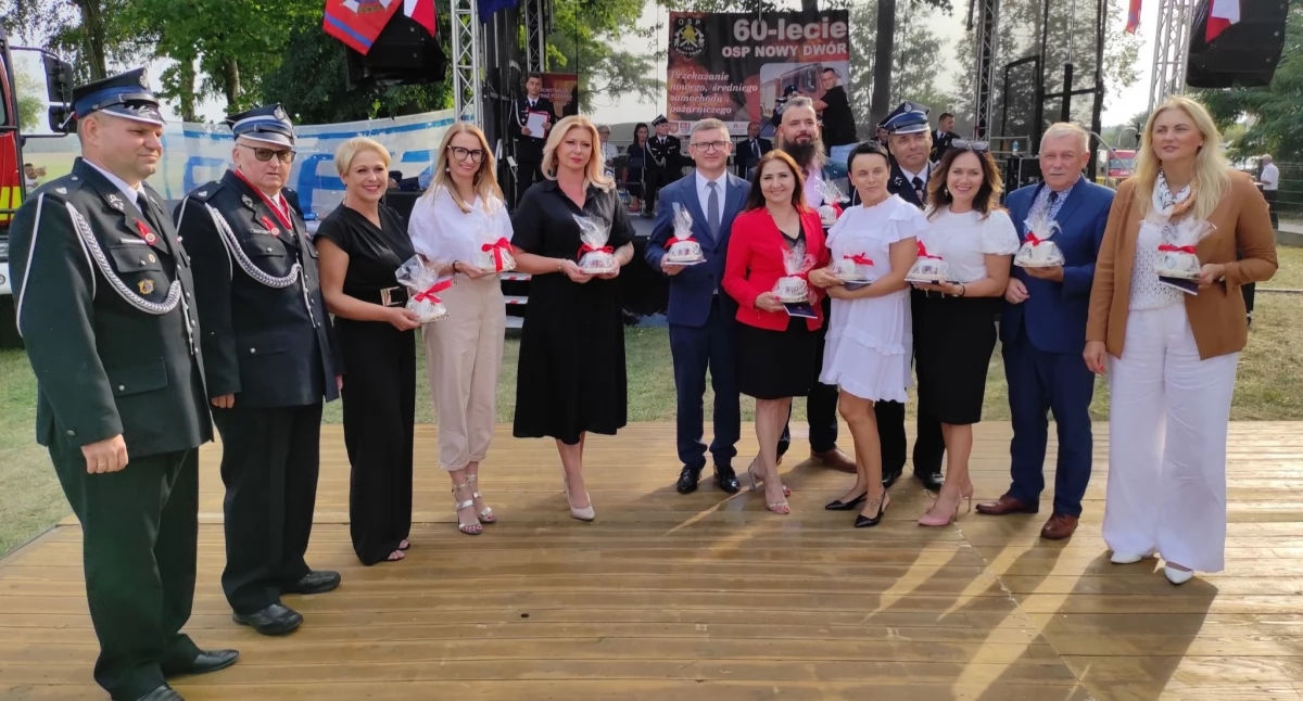 Uroczystości , Ochotniczej Straży Pożarnej Nowym Dworze - zdjęcie, fotografia
