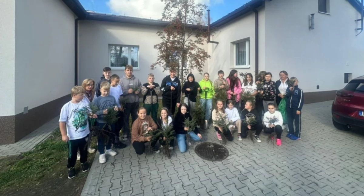 Ekologia, Akcja sadzenia drzew Wałsnowie - zdjęcie, fotografia