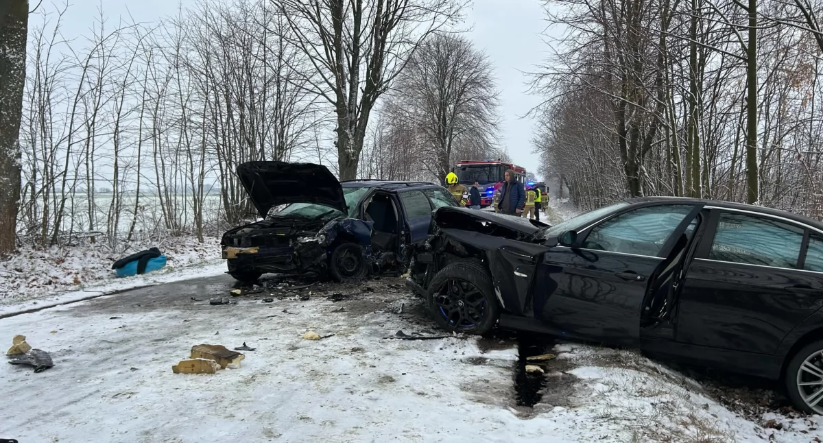 Wypadki , Wypadek trasie Wierzbica Mirów - zdjęcie, fotografia