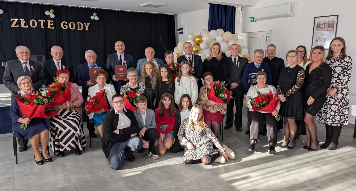 Jubileusze, Uroczystość Złotych Godów gminie Jastrząb - zdjęcie, fotografia