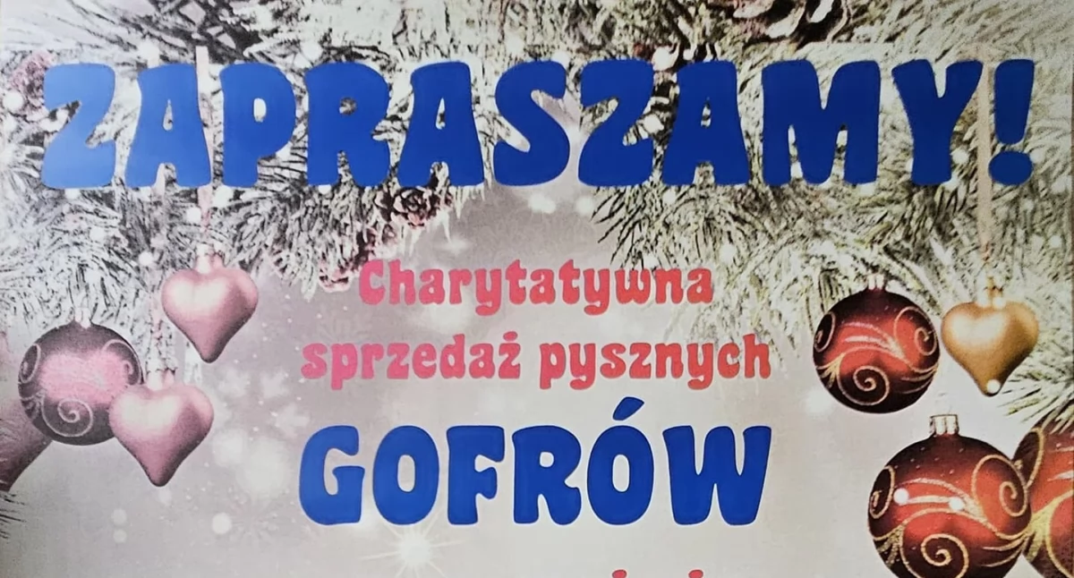 Wydarzenia , Charytatywne gofry Jarmarku Bożonarodzeniowym - zdjęcie, fotografia