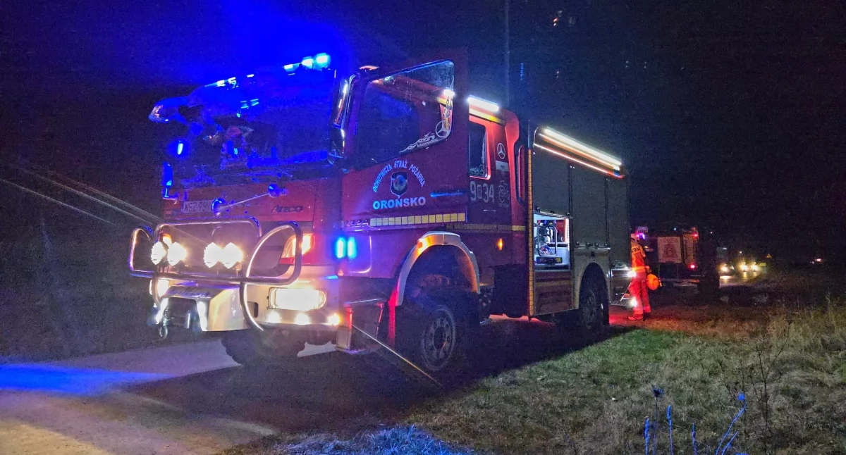 Pożary , Podwójny pożar suchych Chronówku strażacy akcji! - zdjęcie, fotografia