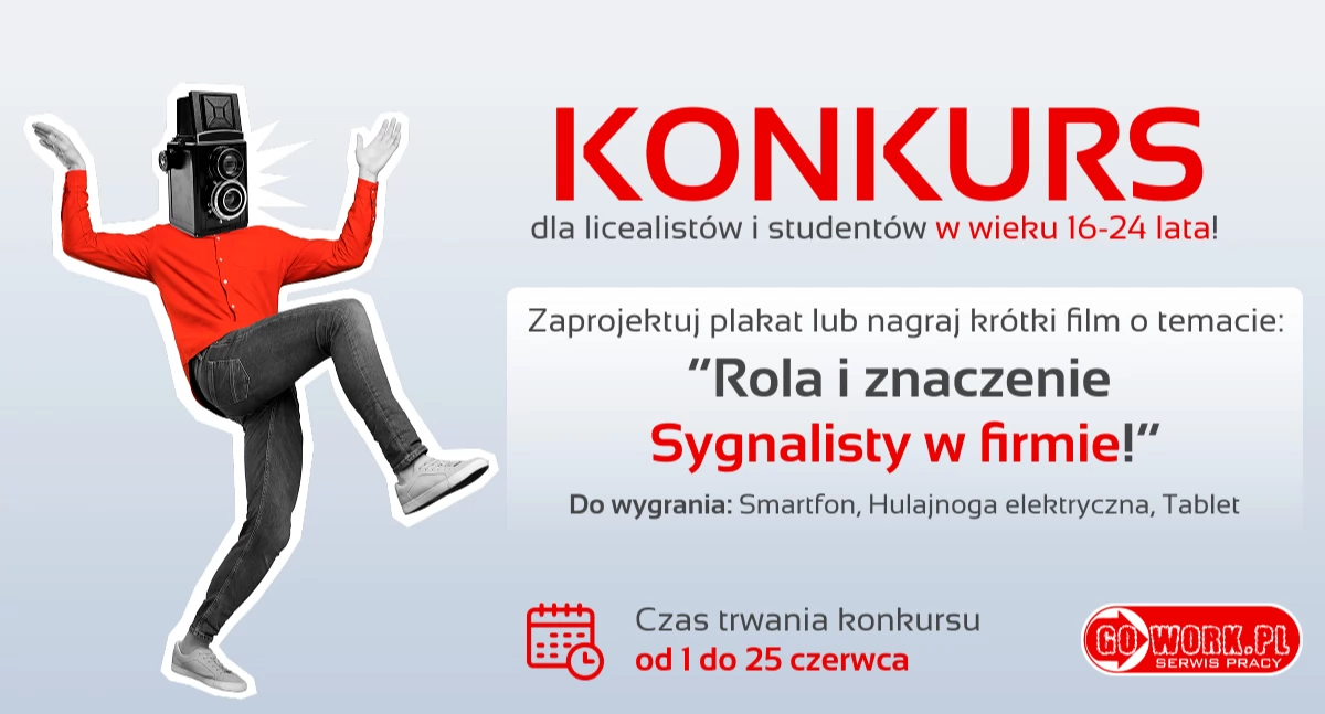 Konkursy , Konkurs GoWork SYGNALISTA WAŻNA udział zdobądź nagrody! - zdjęcie, fotografia