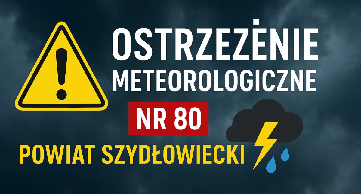 Komunikaty , Silne burze powiatem szydłowieckim alert - zdjęcie, fotografia