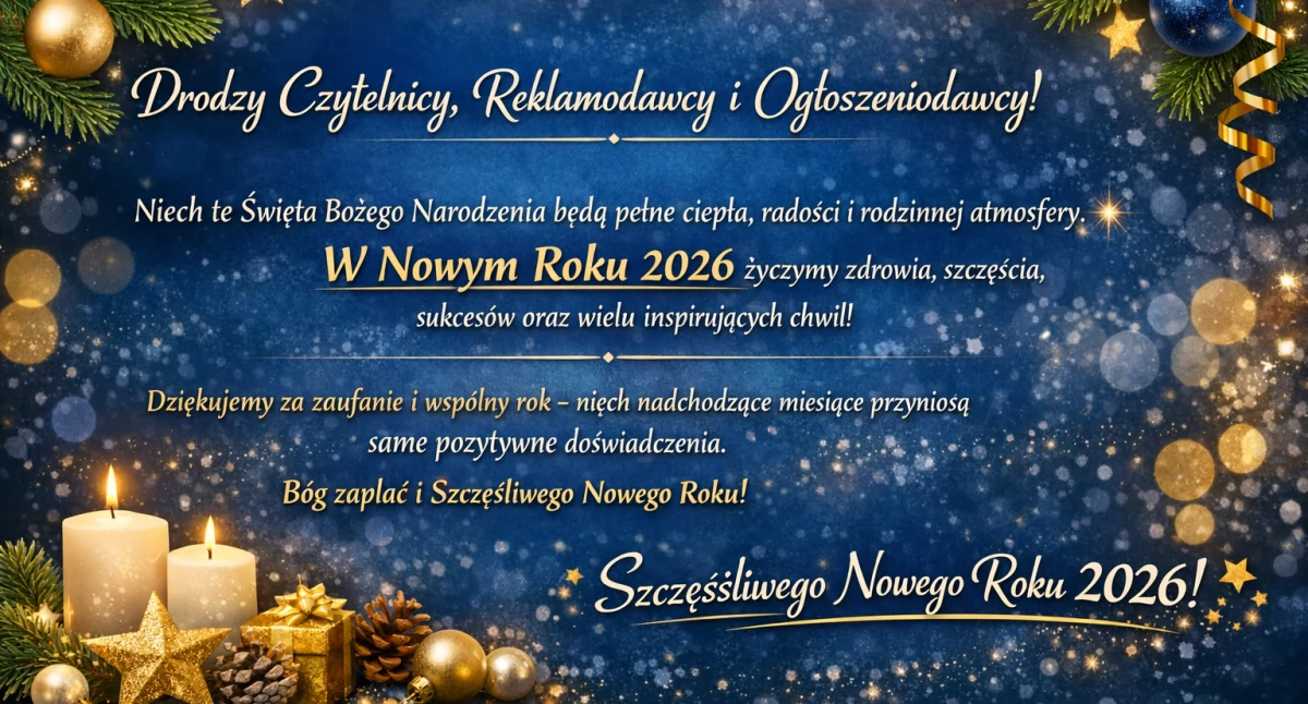 Uroczystości , Radosnych Świąt Szczęśliwego Nowego 2026! - zdjęcie, fotografia