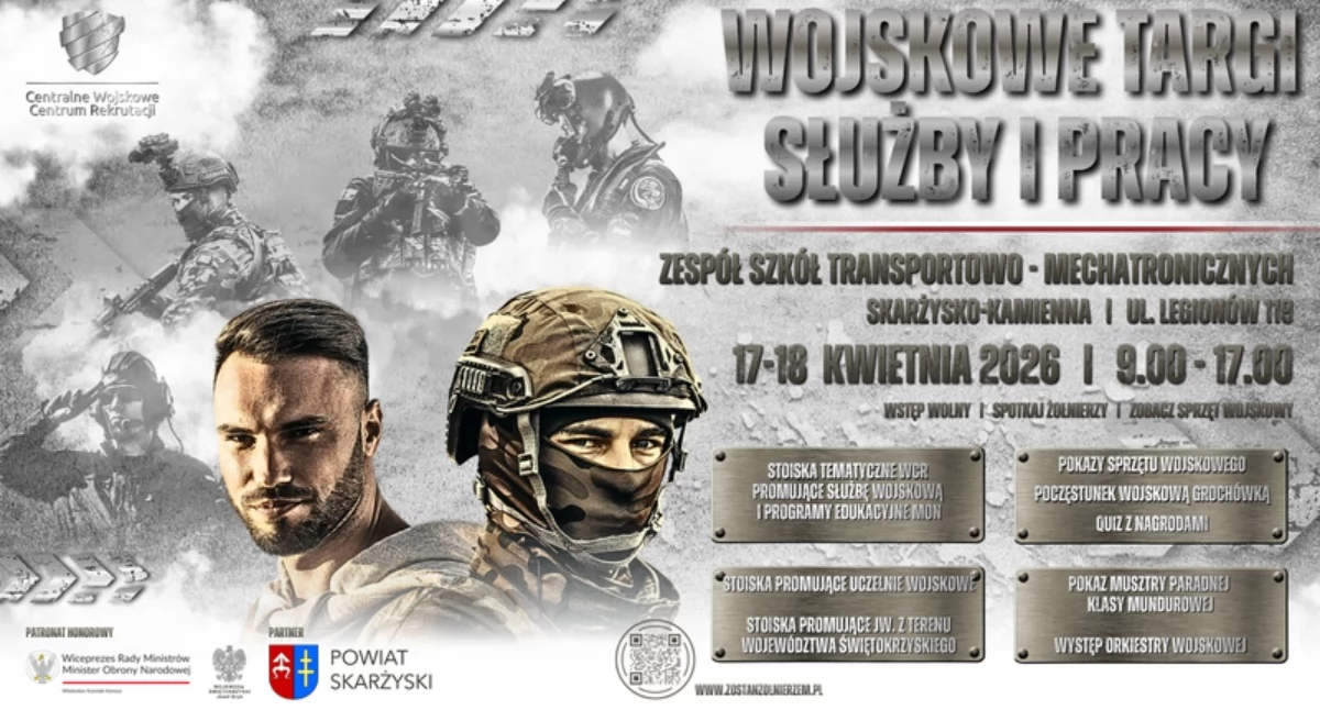 Urzędy , Wojskowe Targi Służby Pracy kwietniu Skarżysku Kamiennej - zdjęcie, fotografia