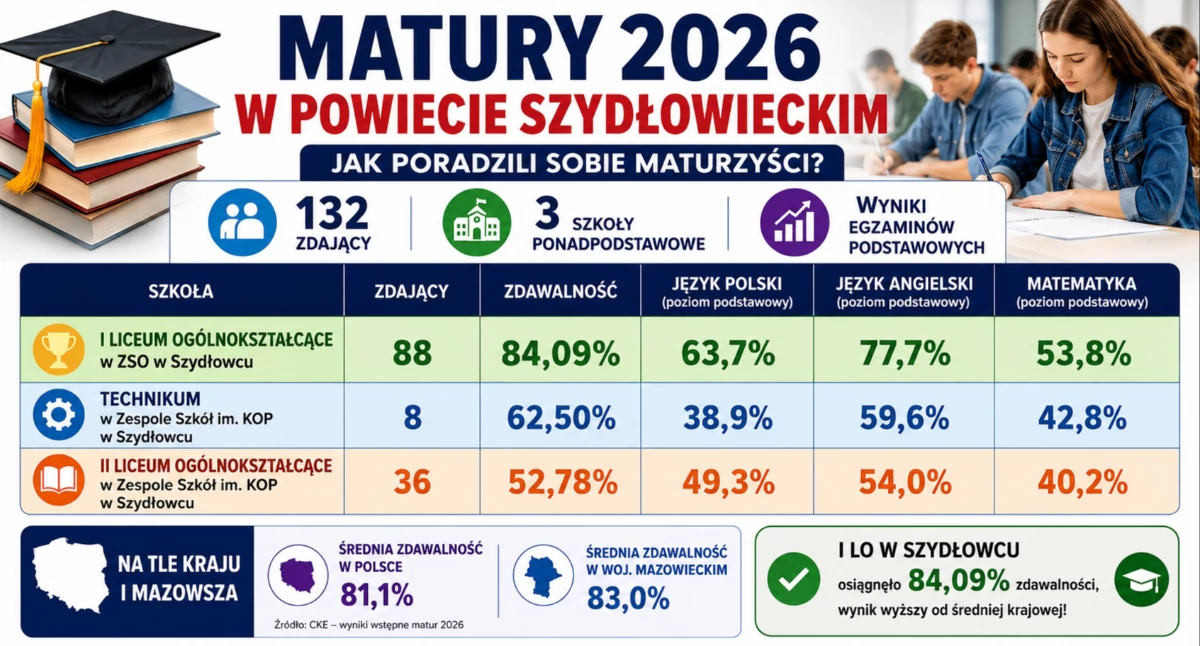 Edukacja , Matury powiecie szydłowieckim Najlepiej poradziło sobie egzaminu przystąpiły osoby - zdjęcie, fotografia