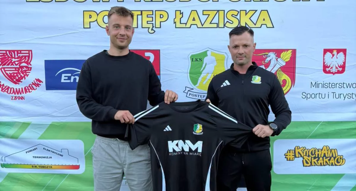 Artur Wiatrak treneren Postępu. Fot. Postęp Łaziska