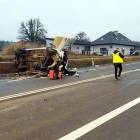 Wypadek z udziałem budów w Zdziechowie

