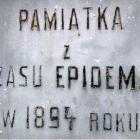 Inskrypcja na kapliczce św. Rozalii w Radomiu (fot. P. Puton)