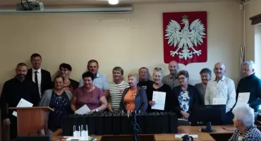 Orońsko. Powitanie sołtysów kadencji 2024-2029 i pożegnanie liderów mijającej kadencji