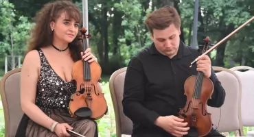  Mistrzowski duet skrzypcowy oczarował publiczność w Orońsku 