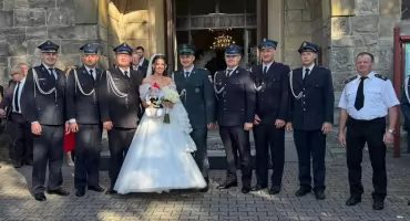 Ślub druha Roberta i Pauliny – wielka radość w rodzinie OSP Jankowice
