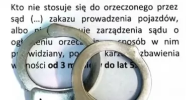 Zatrzymany mimo sądowego zakazu. 37-latek z Warszawy odpowie przed sądem