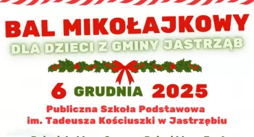 Bal Mikołajkowy w gminie Jastrząb już 6 grudnia! Trwają zapisy