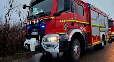 Pożar pustostanu w Chronówku – szybka akcja strażaków