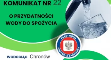 Woda z wodociągu Chronów zdatna do spożycia – komunikat PPIS w Szydłowcu