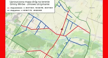 Zimowe utrzymanie dróg na terenie Gminy Mirów