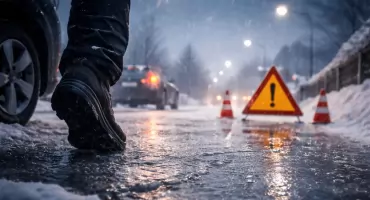 Uwaga na śliskie drogi i chodniki. IMGW ostrzega mieszkańców powiatu szydłowieckiego