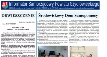 Informator Samorządowy Powiatu Szydłowieckiego nr 1