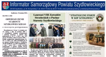 Informator Samorządowy  Powiatu Szydłowieckiego nr 9