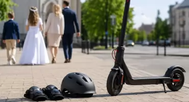 Policja ostrzega przed hulajnogami elektrycznymi. Komunijny hit może skończyć się mandatem i tragedią