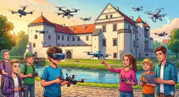 Szydłowiecka młodzież pilotuje drony