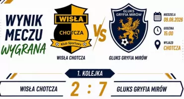 Gryfia Mirów zaczęła sezon od efektownego zwycięstwa. Hybal Chlewiska przegrał pierwszy mecz